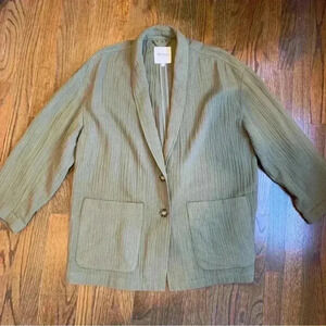 Madewell Olive Green Blazer Jacket